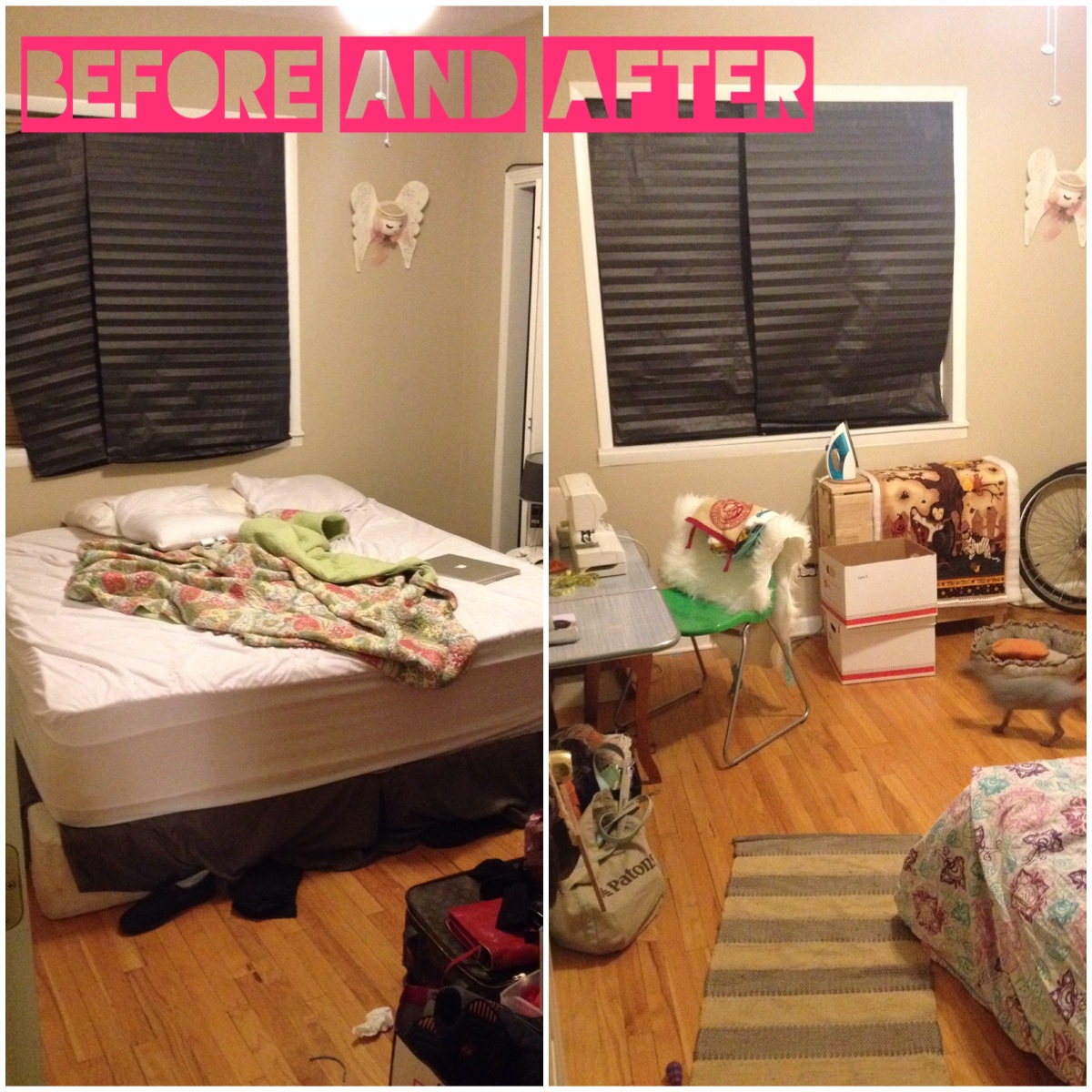 BEFORE AND AFTER iCraft Room Bedroomi MAKEOVER